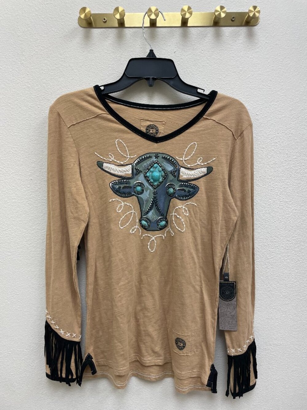 Double D Tan W/Cow Head